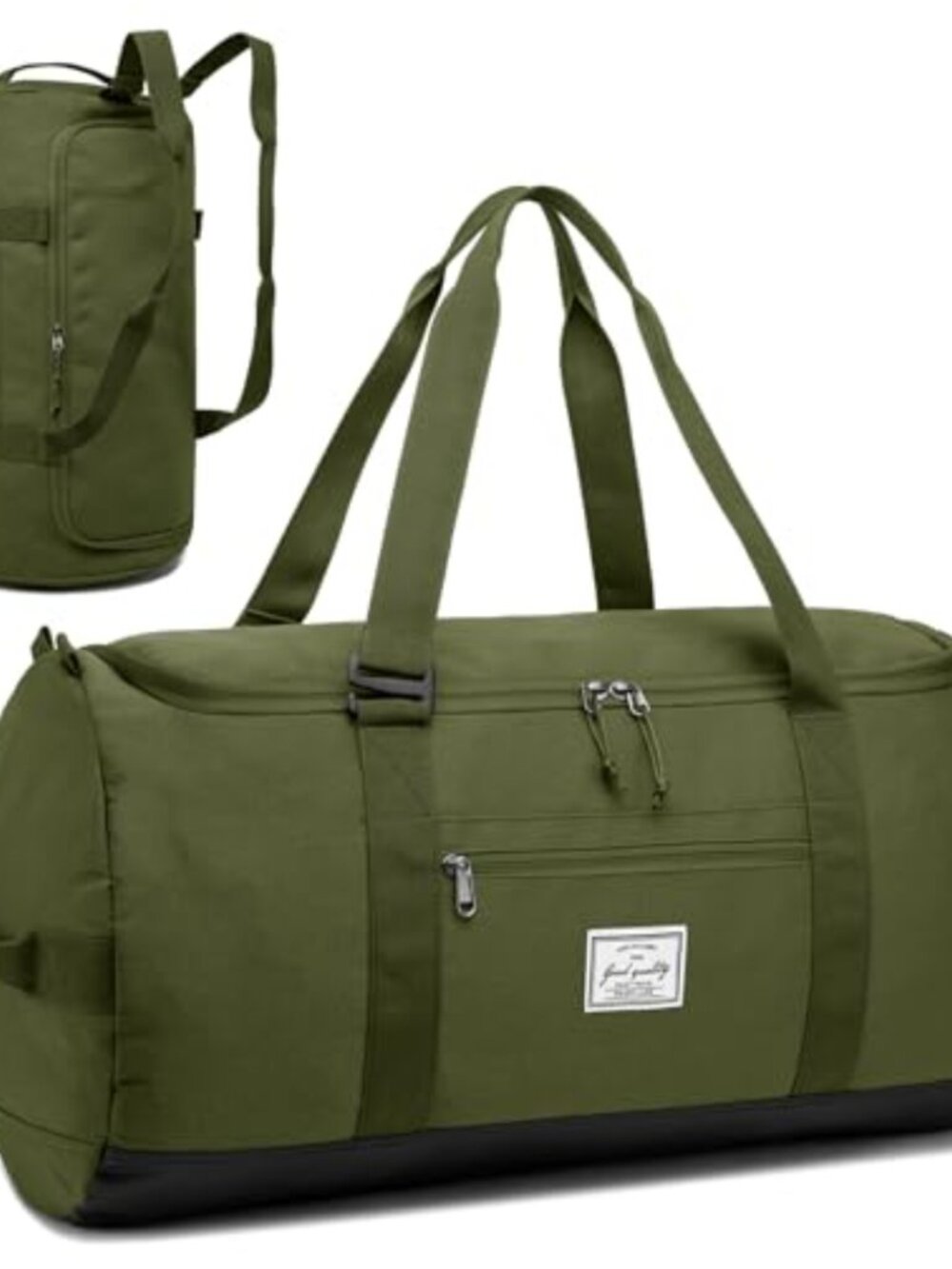 Travel Duffel Bag 60L Waterproof Weekender Overnight with Shoes Compartment for